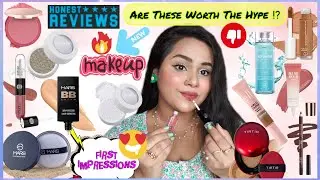 🥵 Trying *VIRAL & HYPED* Makeup Products🌸/Honest Review 💯|| #nykaa #makeup #viral #thebongwaricouple