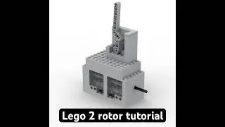 Lego 2 rotor tutorial #legoengine #tutorial