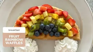 Rainbow Waffles | Kelsey Nixon