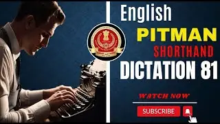 Pitman Shorthand Exercise: 81 | Dictation | New Era | The Edutainment Channel |