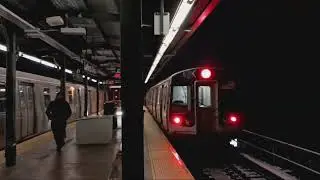 R179 #3320 (S) Lefferts Shuttle leaving Lefferts Blvd [+ R211A 4161]