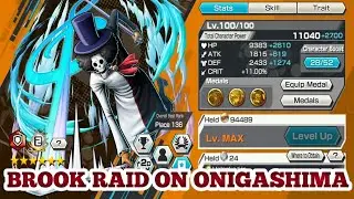 BROOK RAID ON ONIGASHIMA GAMEPLAY | ONE PIECE BOUNTY RUSH | OPBR