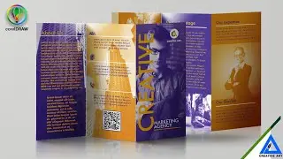 Modern Trifold Brochure double sided | Coreldraw Hindi Tutorial