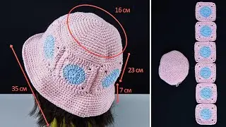 Easy Crochet Granny Square Bucket Hat Miarti🧶