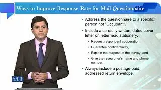 Improve Response Rate for Mail Questionnaire | Quantitative Research Methodology | SOC509_Topic107