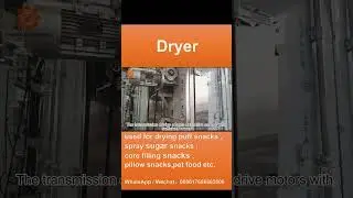 Dryer for puff snacks , spray sugar snacks , rice crispy , dog food etc. -Jinan Sunrising machinery