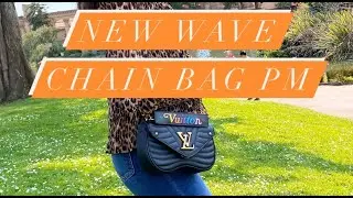 LOUIS VUITTON UNBOXING 2020 |  NEW WAVE CHAIN BAG PM BLACK |MOD SHOTS | WAYS TO WEAR