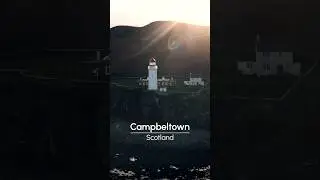 This is Davaar Lighthouse during sunset in ideal weather conditions #scotland  #shortoftheday #drone