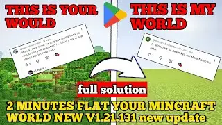 How To creat flat World in Minecraft / Minecraft Mein Flat World Kaise Banaye | Minecraft Flat World