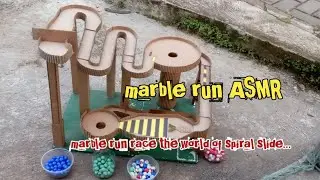 Used cardboard can actually be made into something like this ‼️ marble run the world of spiral 