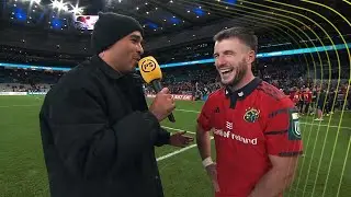 Simon Zebo interviews Munster players following Croke Park victory against Leinster