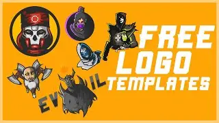 6+ Free Mascot logo template | How to edit logo template photoshop [ free logo design ]