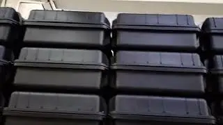 Hard carry case waiting to be packed