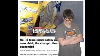 Fat Kid Rages Over NASCAR Penalties