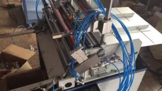 Paper tube labeling machine