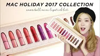 ❄️2017 MAC Holiday Lipstick Collection Review & Swatches | Soobeauty