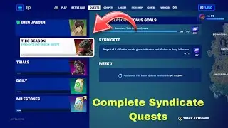 Fortnite Complete Syndicate Quests 3- How to easily Complete Syndicate challenges