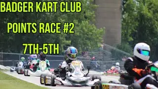 Badger Kart Club Points Race 2 // 7-5th // KA100 Sr.