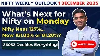 Nifty Prediction for Monday 1st December 2025: 26052 Decides Everything! Monday Market Prediction