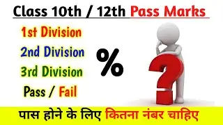 10th 12th Pass Marks 2026 | How many marks are required to pass | Board exam pass marks