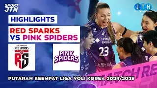 EXTENDED HIGHLIGHTS 🔴 Red Sparkas VS Pink Spiders Putaran 4 Liga Voli Korea 2024/2025