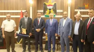 سكك الحديد تسلم خرائط طريق التنمية الى محافظة ذي قار