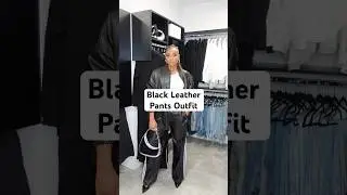 Black Faux Leather Pants Outfit | #ootd #fashionstyle #grwm #outfitideas #grwmoutfit #fashion