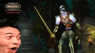 Noob playing WoW Classic Hardcore - Solo Warrior Permadeath Challenge - road to lvl 20