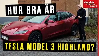 Prov av Tesla Model 3 facelift (Highland)