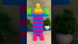 Robot made with building blocks for kids #ravan #diwali #kidsvideo #kidstoys #kidslearning