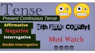 Learn Tense काल English Grammar || Full Present Continuous Tense || Online Study Dose