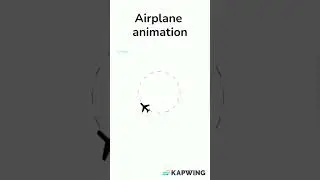Airplane Rotation animation | rotation over fixed path #shorts #ui
