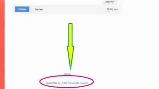 How to remove Subscribe to: Post Comments (Atom) in blogger