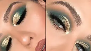 smokey green eye makeup tutorial 👈👈👈#tranding #viralvideo #new #makeuptutorial