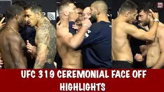 UFC 319 Ceremonial FINAL Face off Highlights