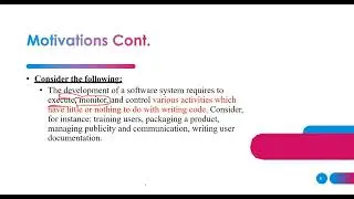 Project Management | Part 1.1 |Introduction & Motivations and Goals of the course