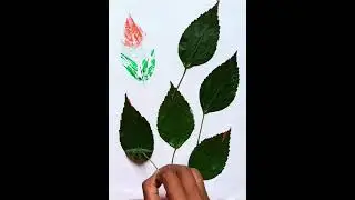👉 Independence day🇮🇳 leaf painting 🖌️🎨//#independenceday #leaf #shorts #indianflag