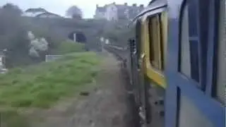 50007 departs Exeter with the 1422  to Waterloo 11/04/91