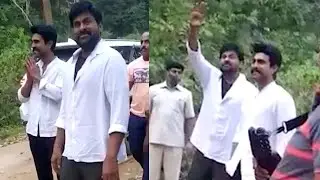 Ram Charan And Chiranjeevi @ Acharya Shooting | MS Entertainments