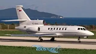 Serbia Government Dassault Falcon 50 YU-BNA - Takeoff from Split Airport LDSP/SPU