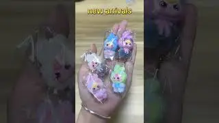 Cute Fluffy Fuzzy Teletubb Cartoon Acrylic Beads