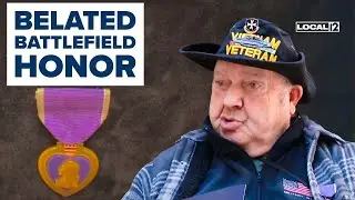 Vietnam veteran receives Purple Heart 55 years after being wounded in combat