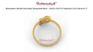 Romantic Heart Natural Diamond Ring &ndash; 0.13ct GH/VS Timeless Love Design 💎❤️