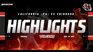 HIGHLIGHTS CALIFORNIA (PA) VS EDINBORO (FOOTBALL)