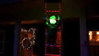 10 ft. Outdoor Animated Rope Ladder Climbing Grinch