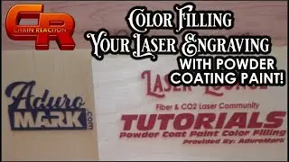 Color Filing Laser Engraving with Powder Coating Paint!