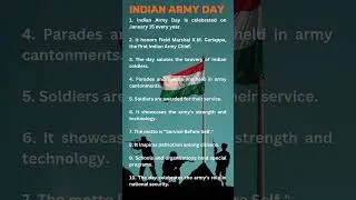 10 lines on Indian Army Day | Essay on Indian Army in english