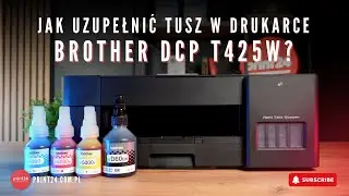 🖨️Brother DCP-T425W wymiana tuszy i test jakości wydruku na zamienniku Print.ink
