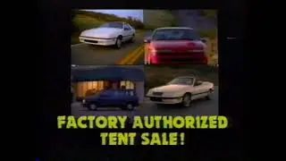1990 Chrysler Factory Authorized Tent Sale 