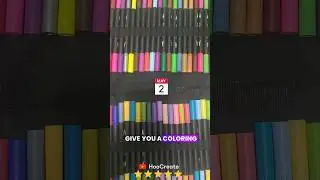 Colouring pens and riddle 🤩